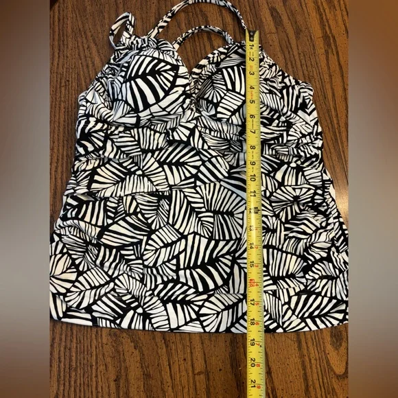 Island supply Co. Caribbean Joe women’s palm tankini top size 18 - Picture 13 of 14